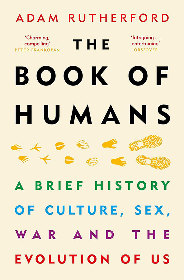 Book cover of The Book of Humans by Adam Rutherford at Wild and the Sage, Galle, Sri Lanka