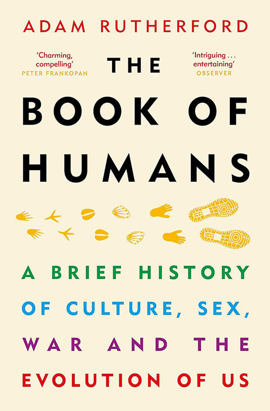 Book cover of The Book of Humans by Adam Rutherford at Wild and the Sage, Galle, Sri Lanka
