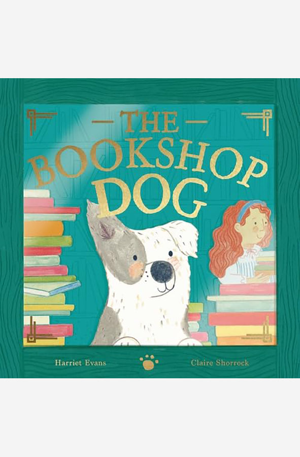 Book cover of The Bookshop Dog by Harriet Evans, Claire Shorrock at Wild and the Sage, Galle, Sri Lanka