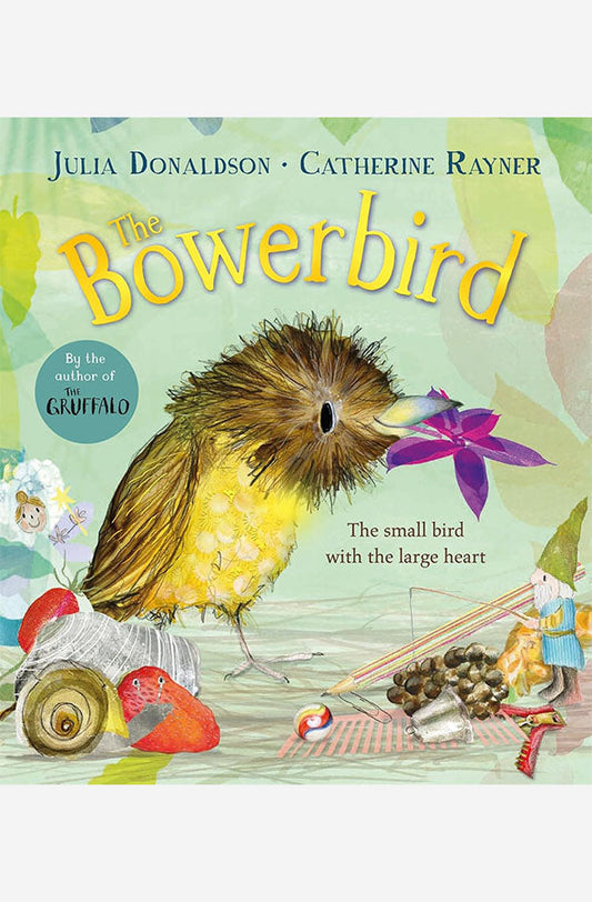Book cover of The Bowerbird by Julia Donaldson at Wild and the Sage, Galle, Sri Lanka