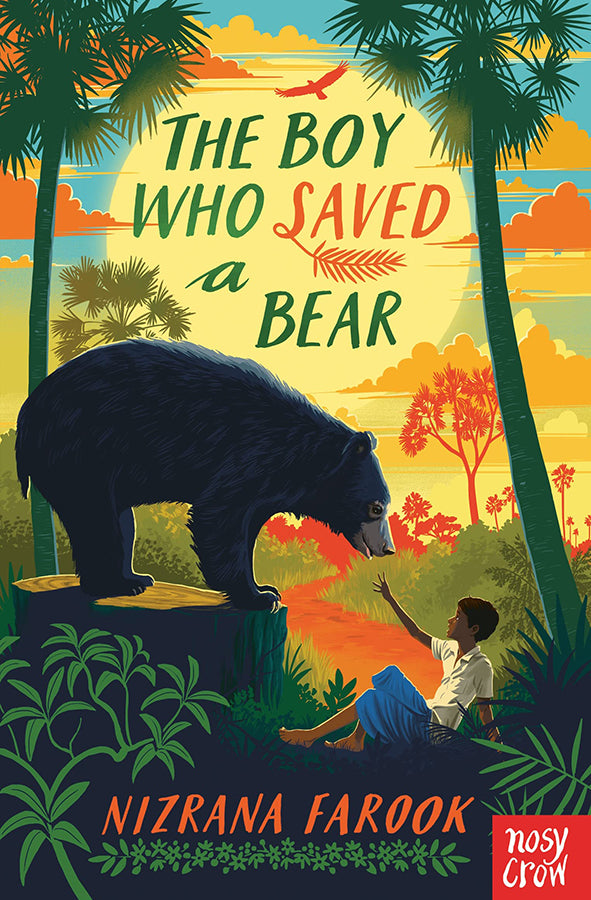 Book cover of The Boy Who Saved a Bear by Nizrana Farook at Wild and the Sage, Galle, Sri Lanka