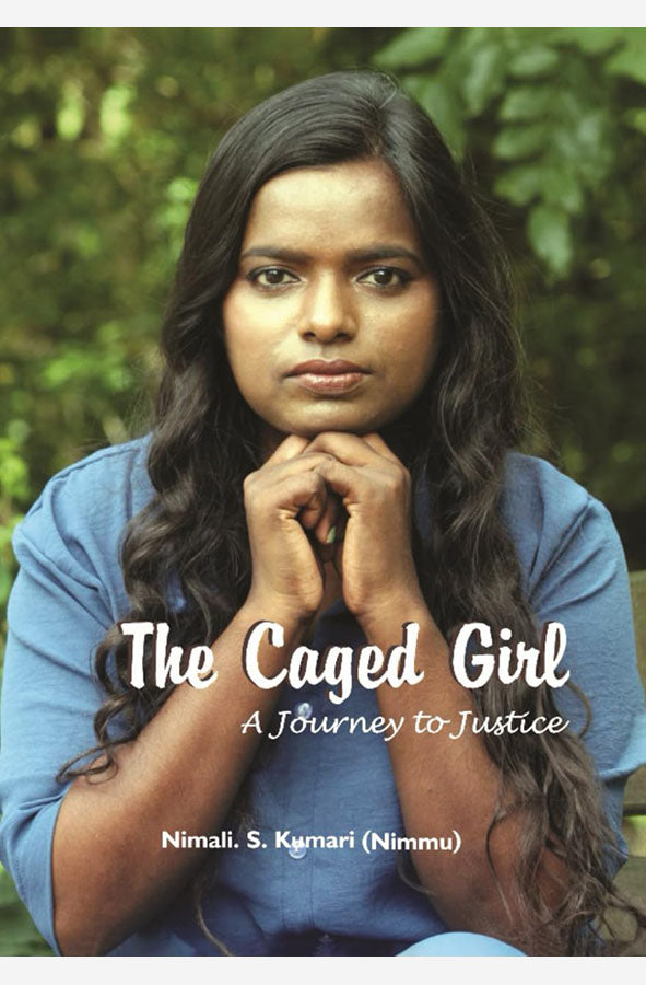 Book cover of The Caged Girl by Nimali S. Kumari at Wild and the Sage, Galle, Sri Lanka