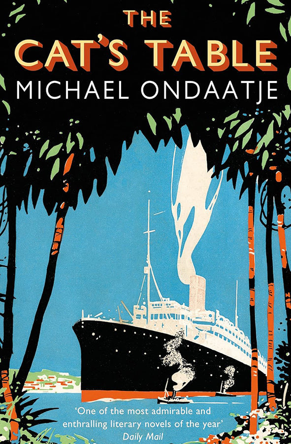 Book cover of The Cat's Table by Michael Ondaatje at Wild and the Sage, Galle, Sri Lanka