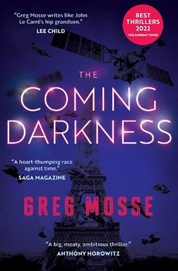 Book cover of The Coming Darkness by Greg Mosse at Wild and the Sage, Galle, Sri Lanka