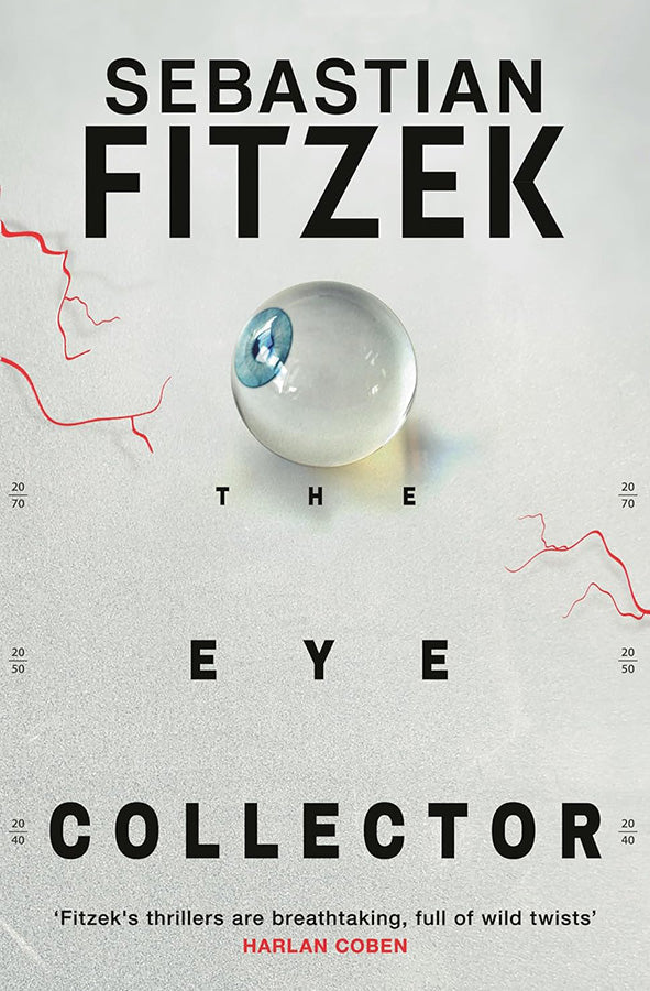 Book cover of The Eye Collector by Sebastian Fitzek at Wild and the Sage, Galle, Sri Lanka