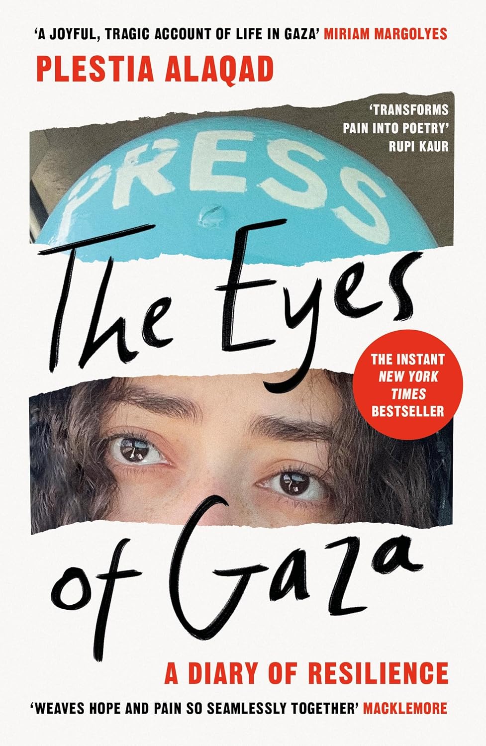 Book cover of The Eyes of Gaza by Plestia Alaqad at Wild and the Sage, Galle, Sri Lanka