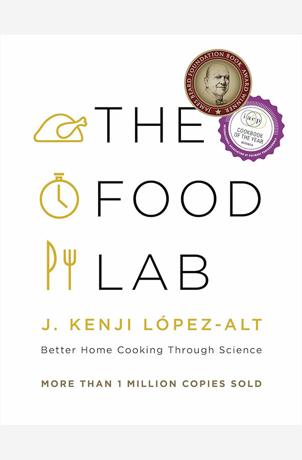Book cover of The Food Lab by J. Kenji Lopez-Alt at Wild and the Sage, Galle, Sri Lanka