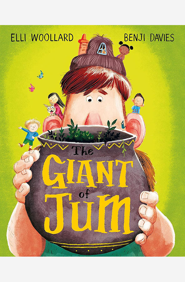 Book cover of The Giant of Jum by Elli Woollard at Wild and the Sage, Galle, Sri Lanka