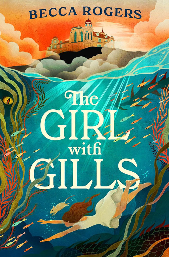 Book cover of The Girl with Gills by Becca Rogers at Wild and the Sage, Galle, Sri Lanka
