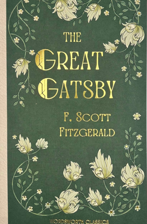 Book cover of The Great Gatsby by F. Scott Fitzgerald at Wild and the Sage, Galle, Sri Lanka