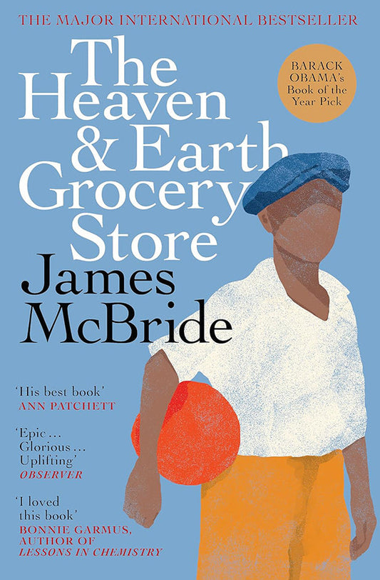 Book cover of The Heaven & Earth Grocery Store by James McBride at Wild and the Sage, Galle, Sri Lanka