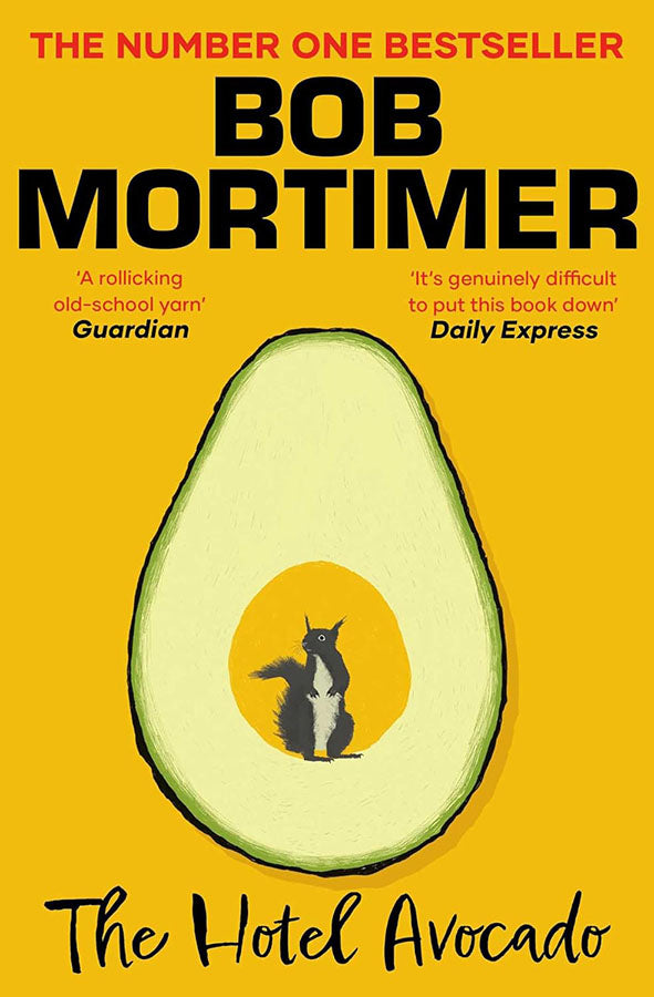 Book cover of The Hotel Avocado by Bob Mortimer at Wild and the Sage, Galle, Sri Lanka