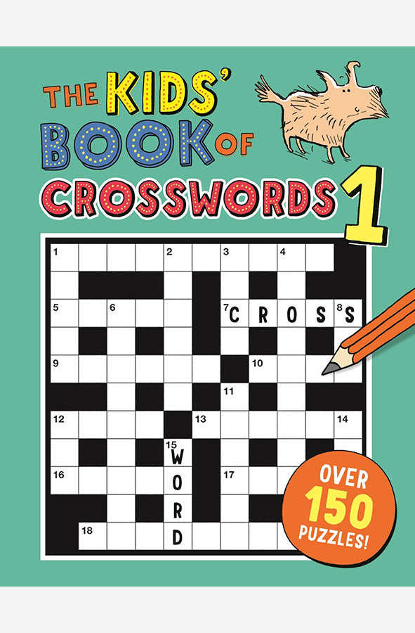 Book cover of The Kids' Book Of Crosswords 1 by Gareth Moore at Wild and the Sage, Galle, Sri Lanka