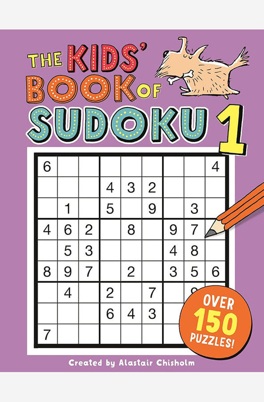 Book cover of The Kids' Book of Sudoku 1 by Alastair Chisholm at Wild and the Sage, Galle, Sri Lanka