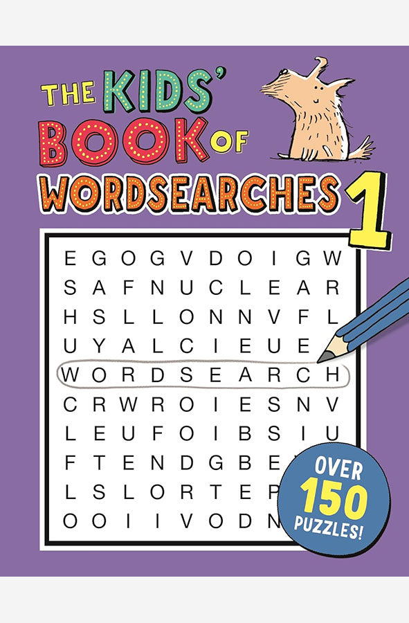 Book cover of The Kids' Book Of Wordsearches 1 by Gareth Moore at Wild and the Sage, Galle, Sri Lanka