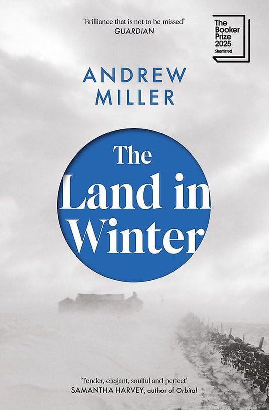 Book cover of The Land in Winter by Andrew Miller at Wild and the Sage, Galle, Sri Lanka