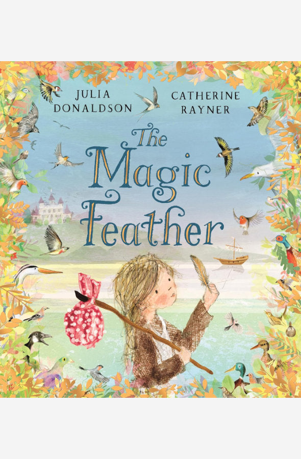 Book cover of The Magic Feather by Julia Donaldson at Wild and the Sage, Galle, Sri Lanka
