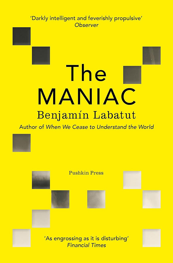 Book cover of The MANIAC by Benjamin Labatut at Wild and the Sage, Galle, Sri Lanka