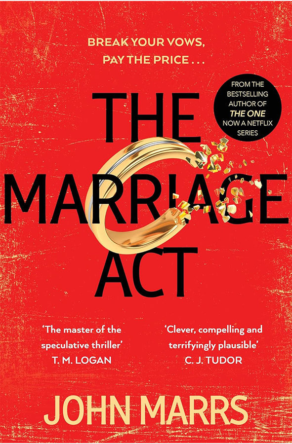 Book cover of The Marriage Act by John Marrs at Wild and the Sage, Galle, Sri Lanka