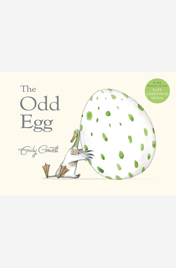 Book cover of The Odd Egg by Emily Gravett at Wild and the Sage, Galle, Sri Lanka