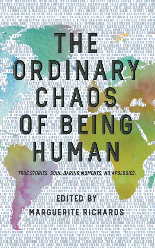 Book cover of The Ordinary Chaos of Being Human by Marguerite Richards at Wild and the Sage, Galle, Sri Lanka