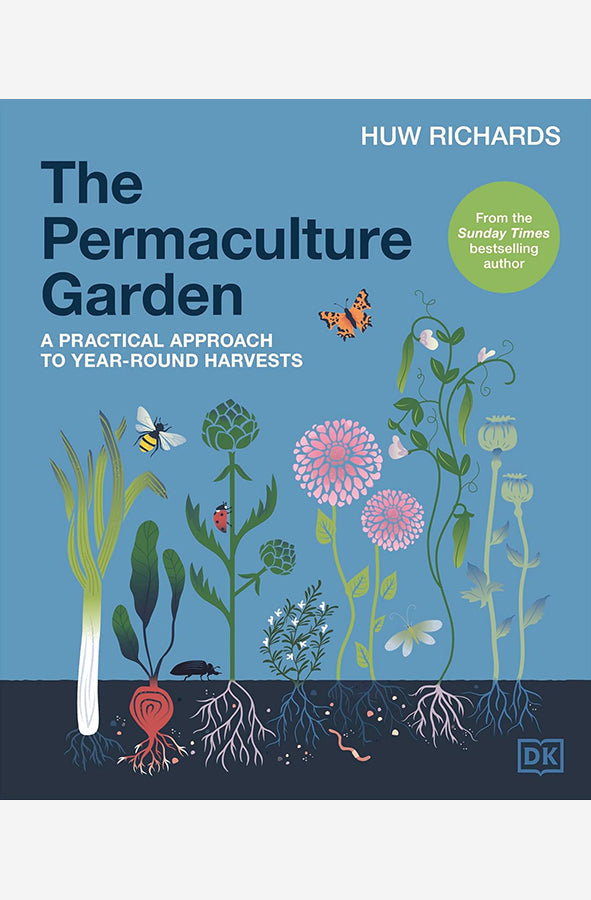 Book cover of The Permaculture Garden by Huw Richards at Wild and the Sage, Galle, Sri Lanka