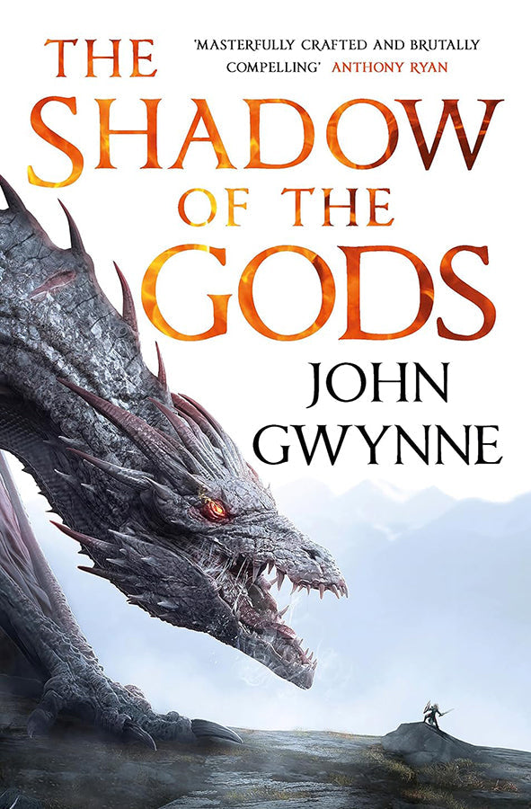 Book cover of The Shadow of the Gods by John Gwynne at Wild and the Sage, Galle, Sri Lanka