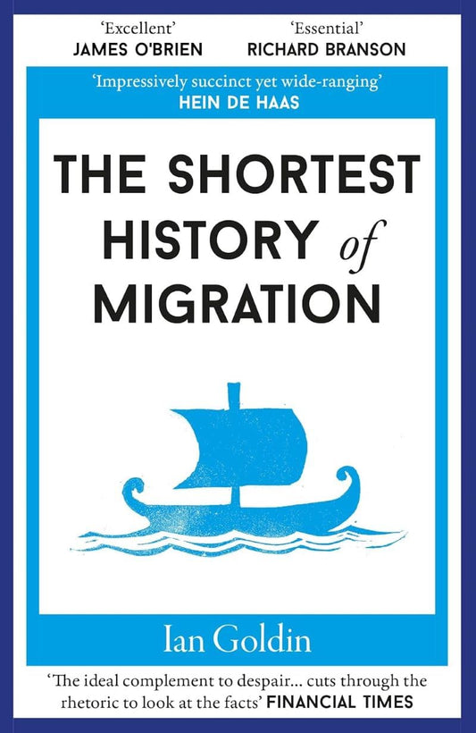 Book cover of The Shortest History of Migration by Ian Goldin at Wild and the Sage, Galle, Sri Lanka