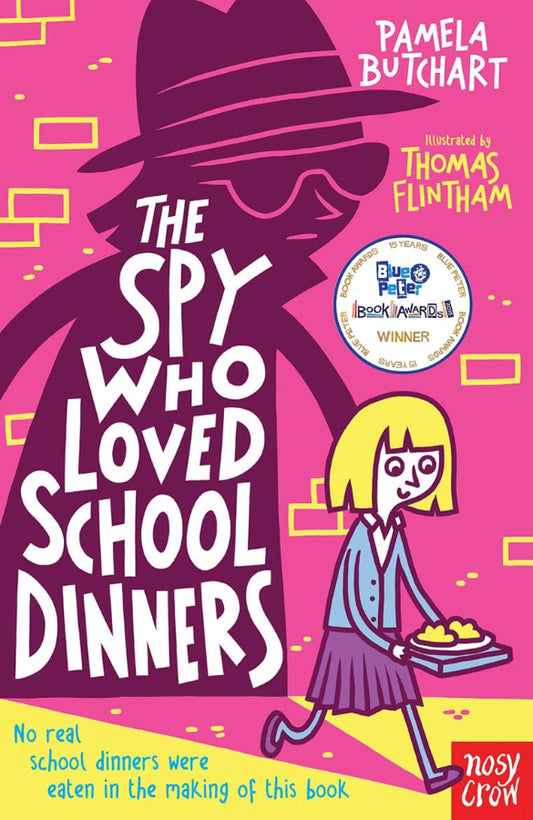 Book cover of The Spy Who Loved School Dinners  by Pamela Butchart  at Wild and the Sage, Galle, Sri Lanka