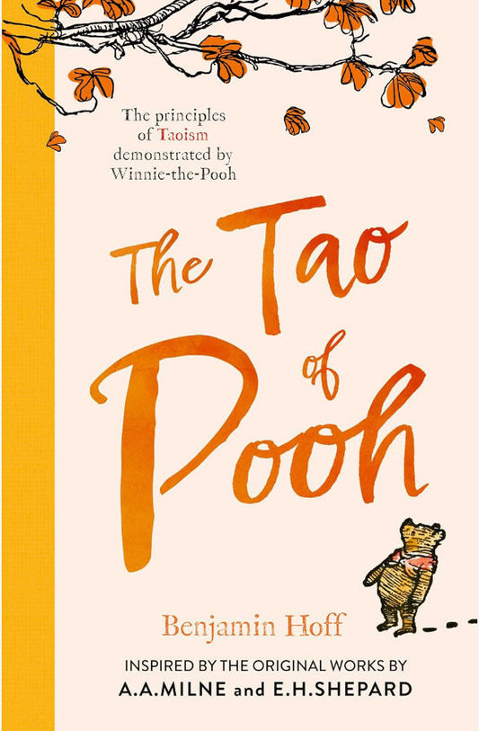 Book cover of 'The Tao of Pooh' with Winnie-the-Pooh illustration and text about Taoism.