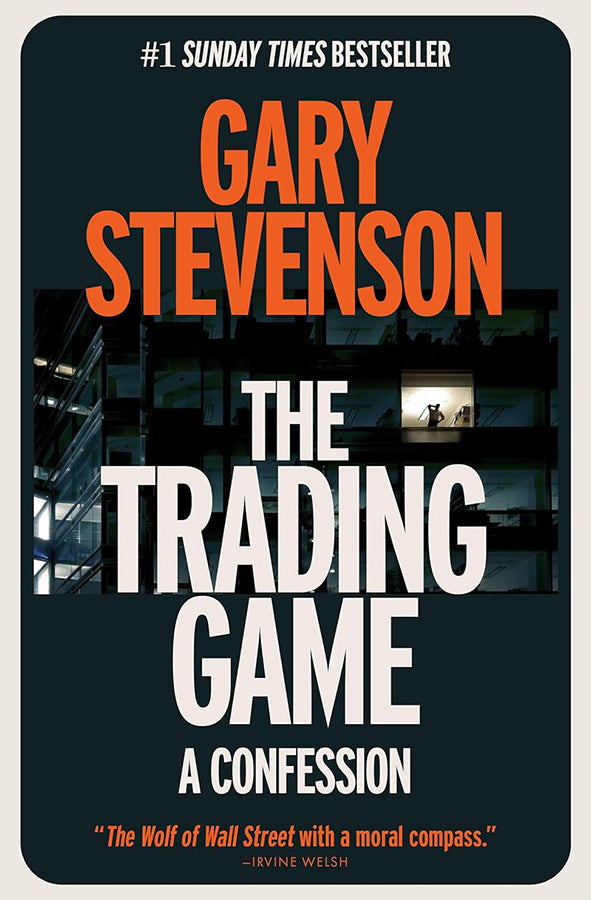 Book cover of The Trading Game: A Confession by Gary Stevenson at Wild and the Sage, Galle, Sri Lanka