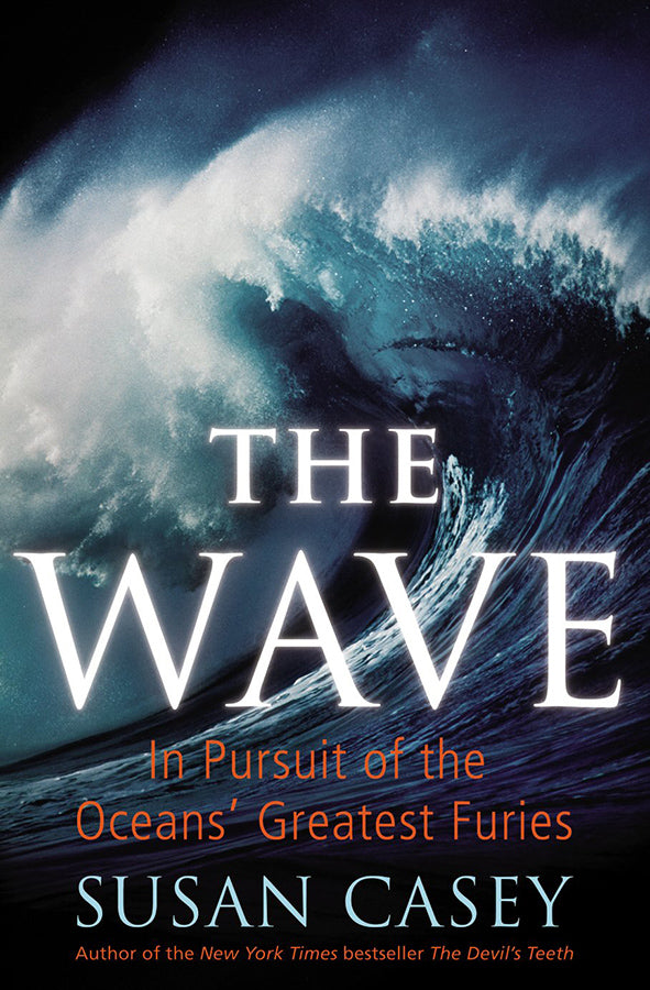 Book cover of The Wave: In Pursuit of the Oceans' Greatest Furies by Susan Casey at Wild and the Sage, Galle, Sri Lanka