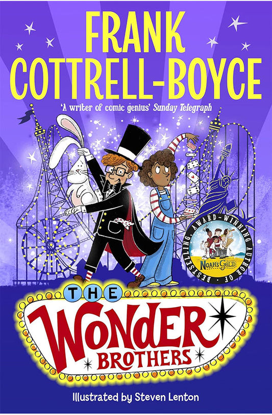 Book cover of The Wonder Brothers by Frank Cottrell Boyce at Wild and the Sage, Galle, Sri Lanka
