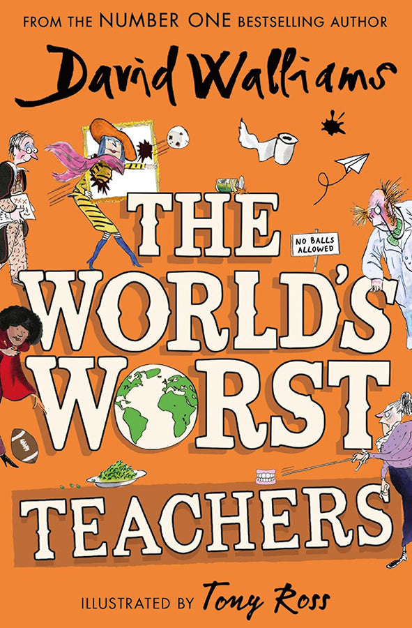 Book cover of The World's Worst Teachers by David Walliams at Wild and the Sage, Galle, Sri Lanka