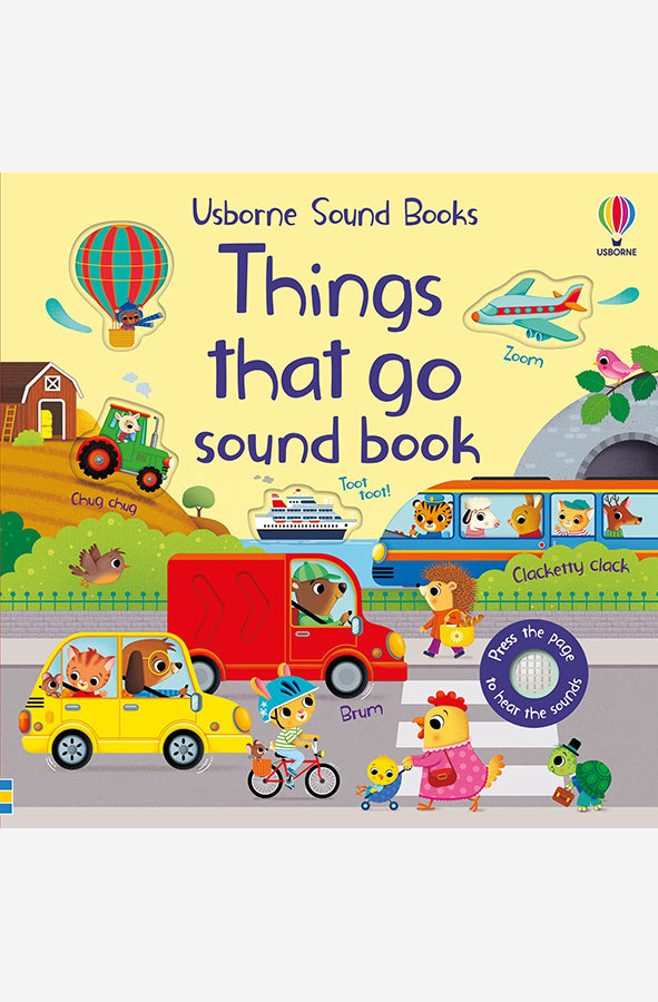 Book cover of Things That Go Sound Book by Usborne at Wild and the Sage, Galle, Sri Lanka
