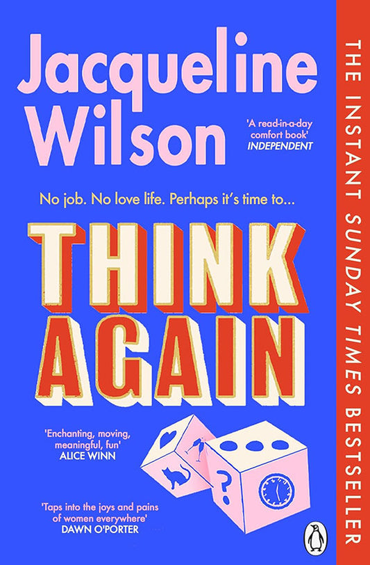Book cover of Think Again by Jacqueline Wilson at Wild and the Sage, Galle, Sri Lanka