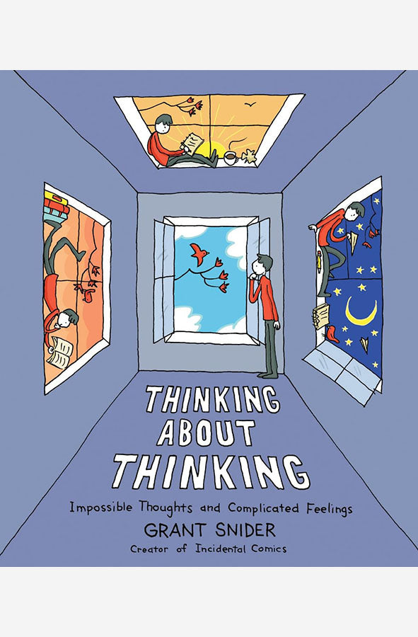 Book cover of Thinking About Thinking by Grant Snider at Wild and the Sage, Galle, Sri Lanka