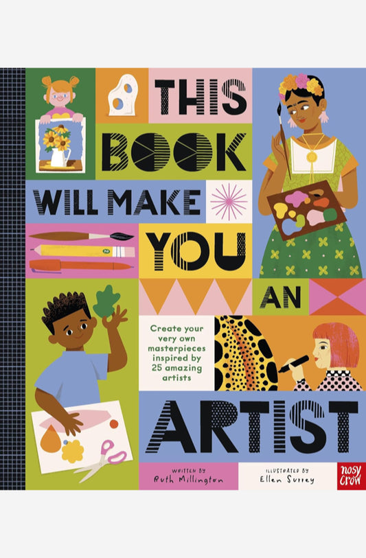 Book cover of This Book Will Make You An Artist by Ruth Millington at Wild and the Sage, Galle, Sri Lanka