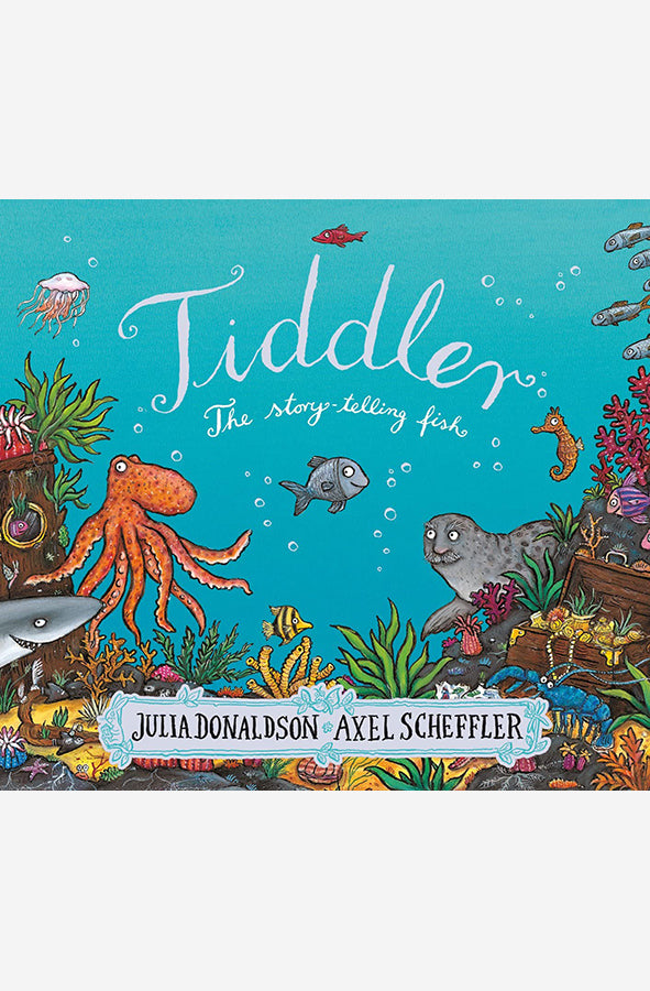 Book cover of Tiddler by Julia Donaldson at Wild and the Sage, Galle, Sri Lanka