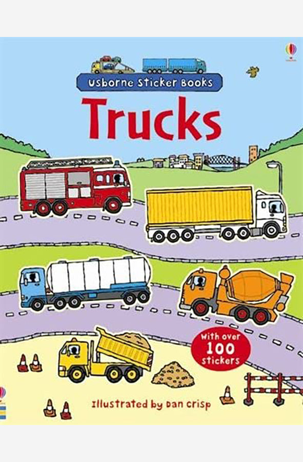 Book cover of Trucks Sticker Book by Usborne at Wild and the Sage, Galle, Sri Lanka