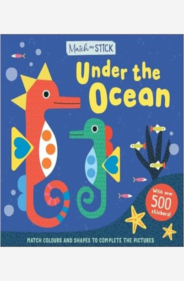 Book cover of Under the Ocean Match and Stick by Kath Jewitt at Wild and the Sage, Galle, Sri Lanka