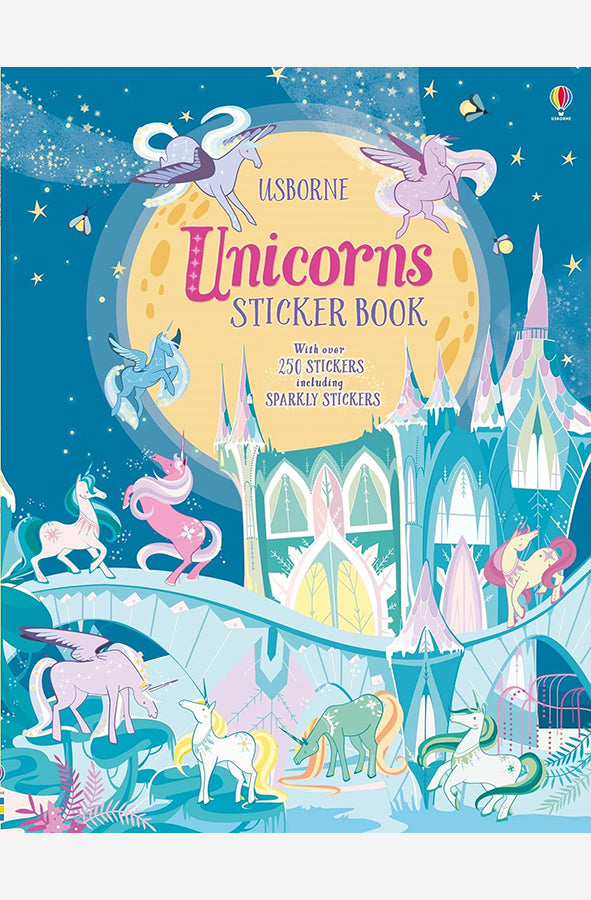 Book cover of Unicorns Sticker Book by Fiona Watt at Wild and the Sage, Galle, Sri Lanka