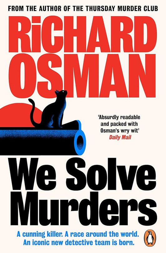 Book cover of We Solve Murders by Richard Osman at Wild and the Sage, Galle, Sri Lanka