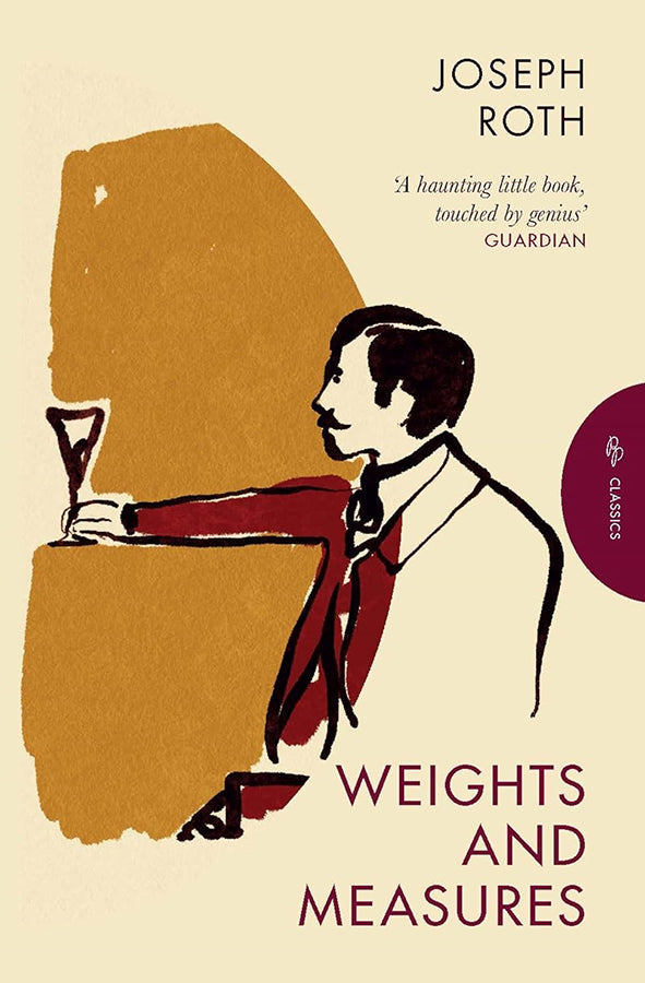 Book cover of Weights and Measures by Joseph Roth at Wild and the Sage, Galle, Sri Lanka