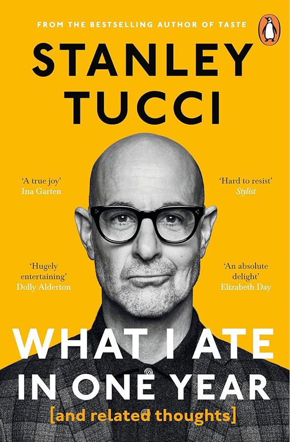 Book cover of What I Ate in One Year : And related thoughts by Stanley Tucci at Wild and the Sage, Galle, Sri Lanka