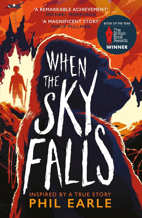 Book cover of When the Sky Falls by Phil Earle at Wild and the Sage, Galle, Sri Lanka