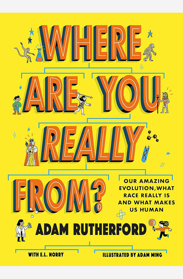 Book cover of Where Are You Really From? by Adam Rutherford at Wild and the Sage, Galle, Sri Lanka
