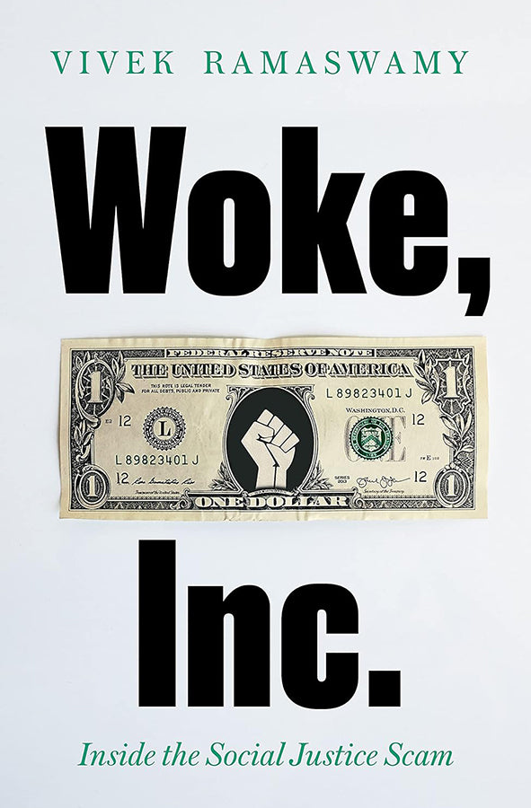 Book cover of Woke, Inc by Vivek Ramaswamy at Wild and the Sage, Galle, Sri Lanka