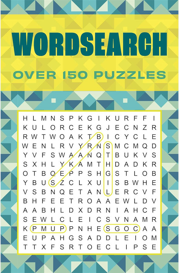 Book cover of Wordsearch: Over 150 Puzzles by Eric Saunders at Wild and the Sage, Galle, Sri Lanka