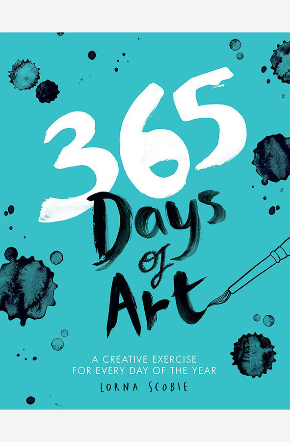 Book cover of 365 Days of Art: A Creative Exercise for Every Day of the Year by Lorna Scobie at Wild and the Sage, Galle, Sri Lanka